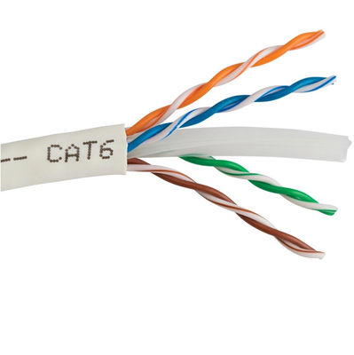 اتصالات البيانات 23AWG UTP PVC العزل LSZH Cat6 LAN كابل