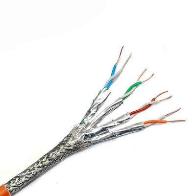 40G 2000Mhz CAT8 CAT7E Ethernet LAN Cable مزدوج الحماية FTP