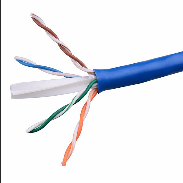 ISO CPR ETL 6 أزواج كابل UTP Lan 24AWG 23AWG Cat5e Cat 6 داخلي