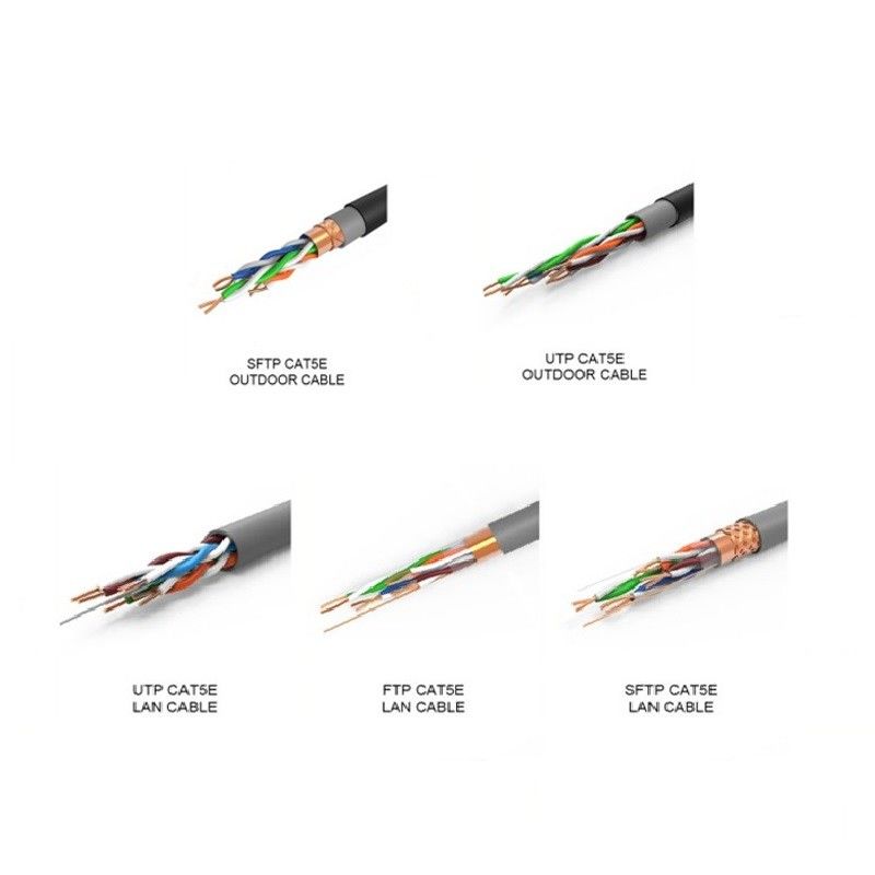 كابل شبكة 300 فولت من الفئة 5e النحاس / موصل CCA مع 1000Mbps