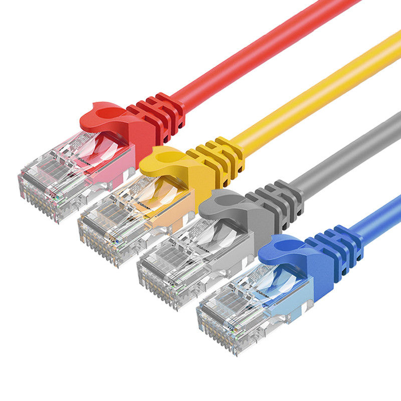 لون مخصص داخلي RJ45 موصل Cat6 التصحيح الحبل PVC سترة النحاس