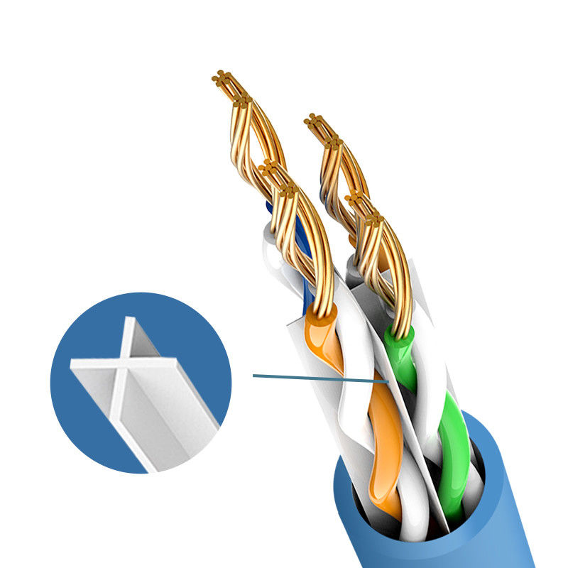 لون مخصص داخلي RJ45 موصل Cat6 التصحيح الحبل PVC سترة النحاس