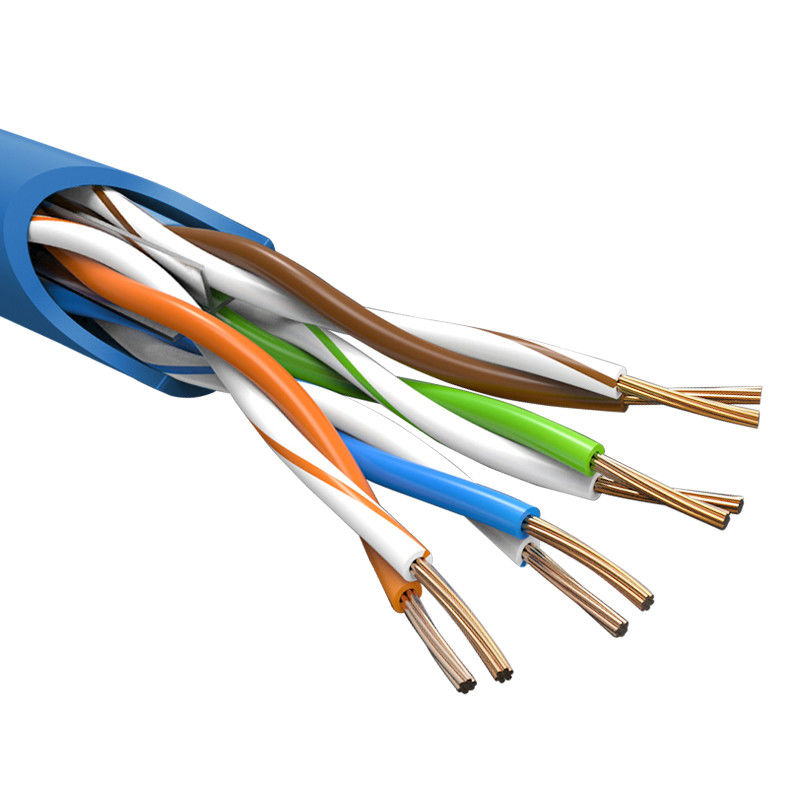 لون مخصص داخلي RJ45 موصل Cat6 التصحيح الحبل PVC سترة النحاس