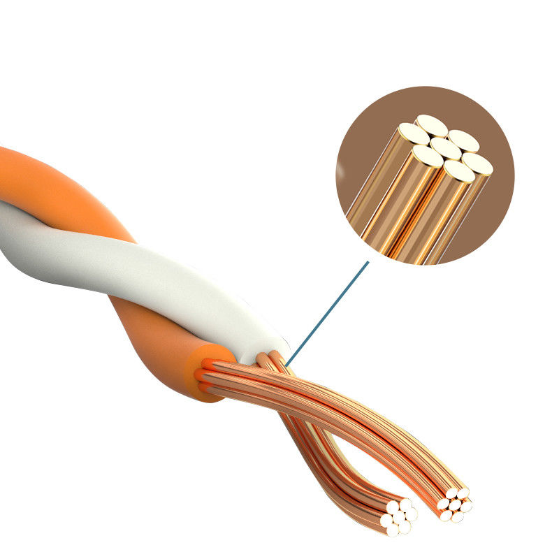 أسود ثابت 1M 2M 3M 5M 10M 24AWG 4 أزواج Cat7 التصحيح الحبل