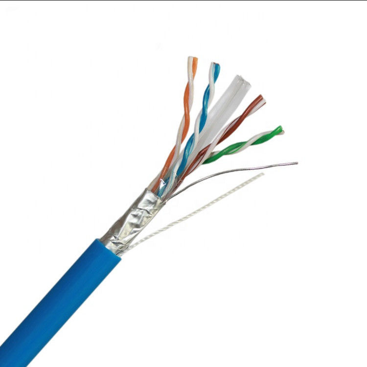 1000ft 2pr 4pr Al Tape Cat6 LAN Cable ، كابل إيثرنت Cat 6 المحمي CU CCA النحاس