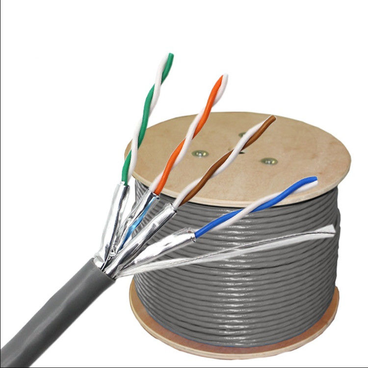 23AWG 0.56mm Cat6a Cable 305m ، 1000ft Cat6a Network Cable PVC LSZH Jacket