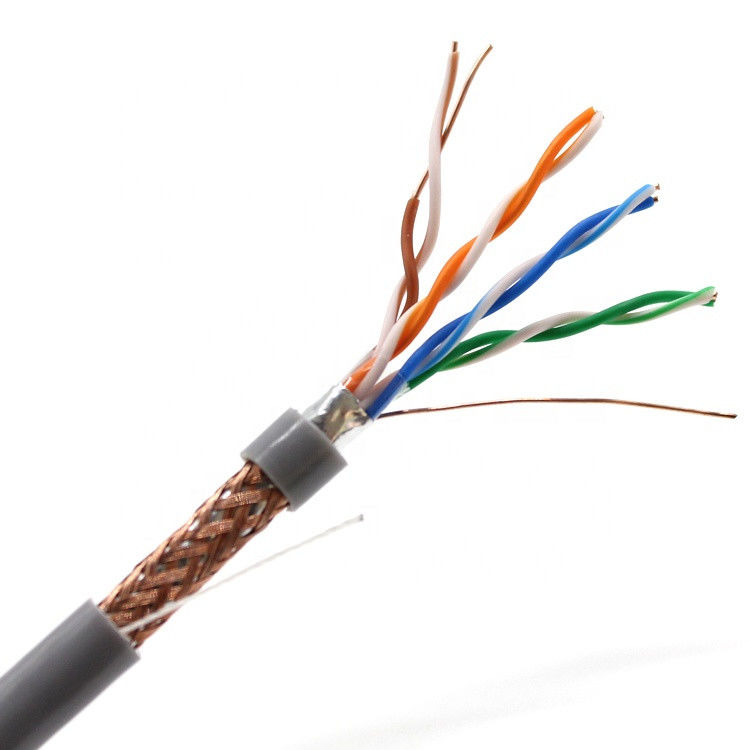 كابل Cat5e LAN الداخلي 305 متر 1000 قدم 4 أزواج ، كابل Cat5e داخلي خارجي