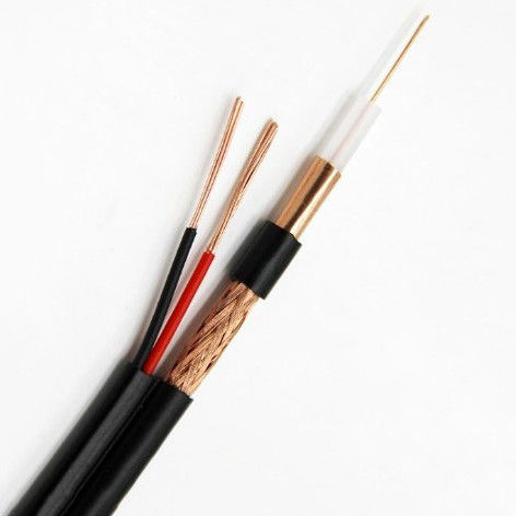 Al Foil Pure Copper CCS RG59 2C كابل تلفزيون متحد المحور ، كابل Coax للإنترنت
