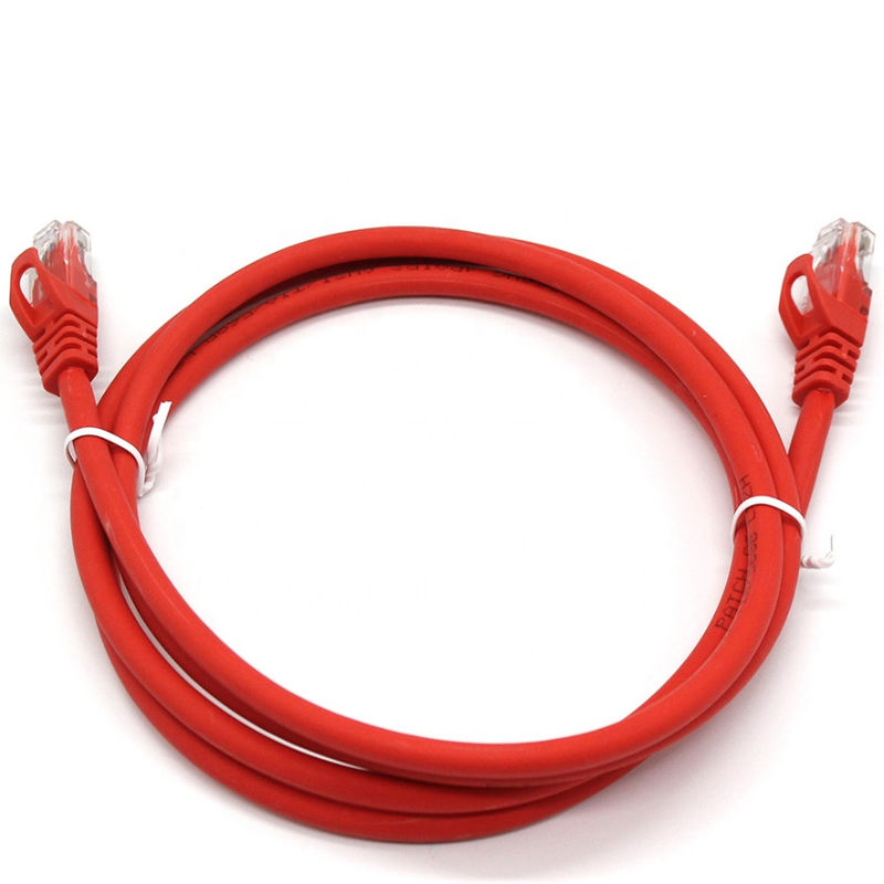 26AWG LSZH Jacket RJ45 كابل إيثرنت ، RJ45 Patch Cord Cat5 Cat6 Cat5E