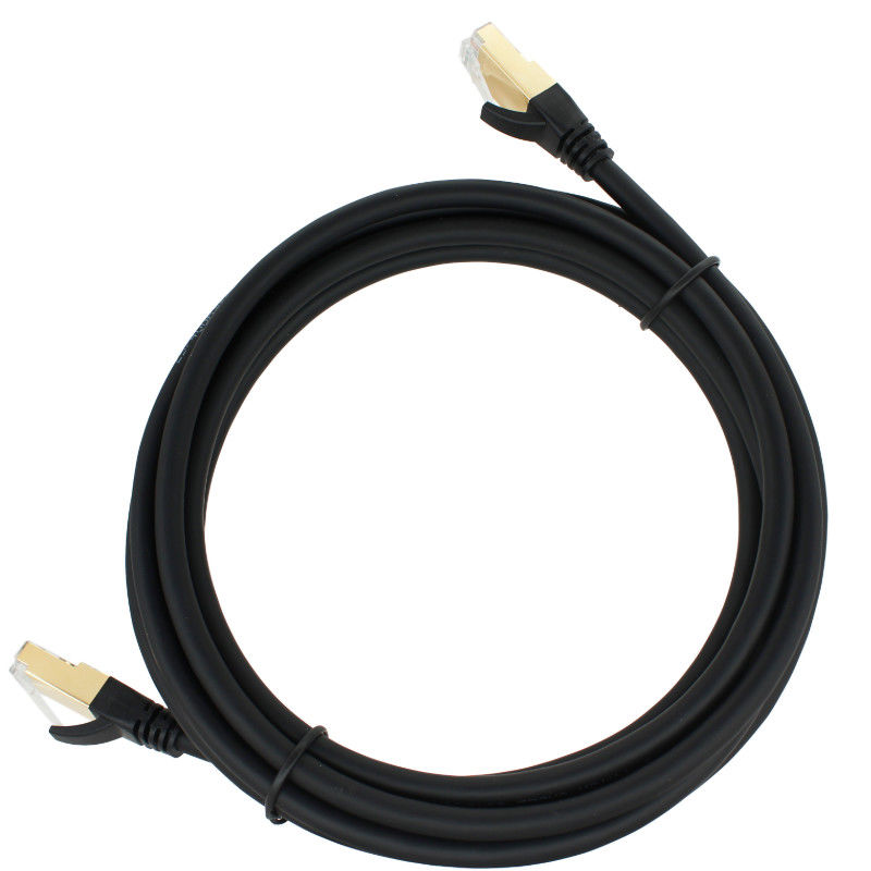 مخصص CE ROHS FTP SFTP Rj45 التوصيل Cat7 Patch Cord ، Cat 7 Ethernet Cable 1000ft