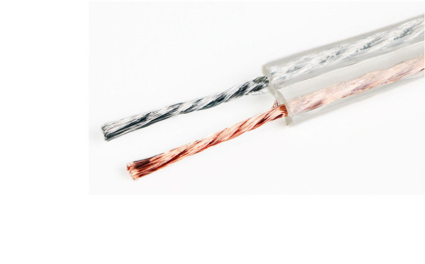نحاسي ناعم شفاف OFC 2 Core 14 Awg Composite Audio Video Cable