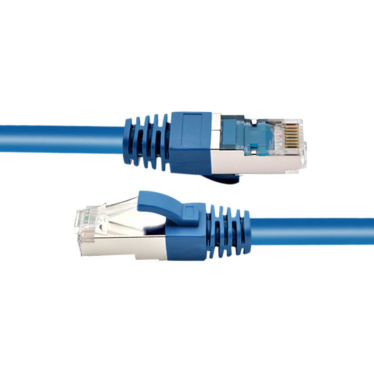 RJ45 SFTP مقبس سلك تصحيح شبكة Cat 6 المحمي مع التمهيد النفخ