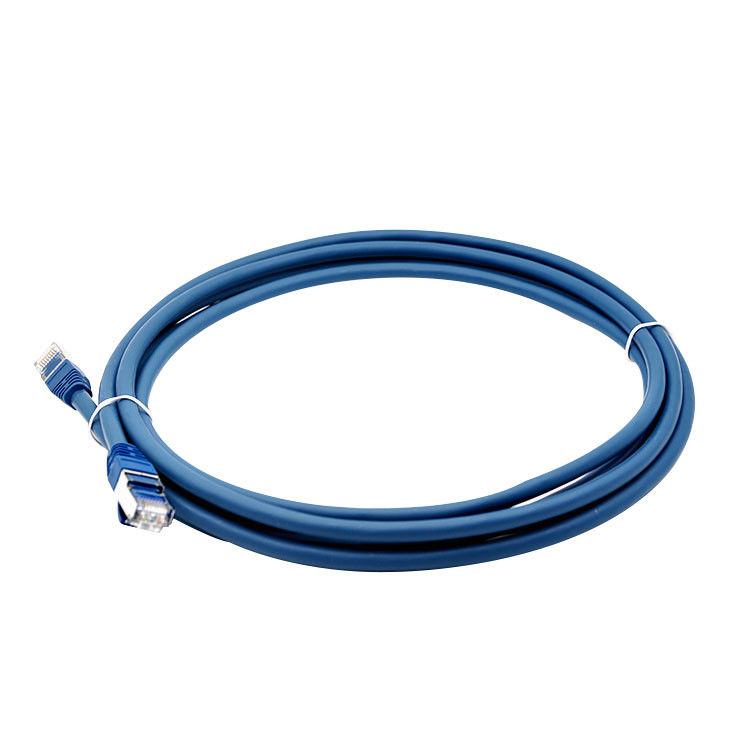 RJ45 SFTP مقبس سلك تصحيح شبكة Cat 6 المحمي مع التمهيد النفخ
