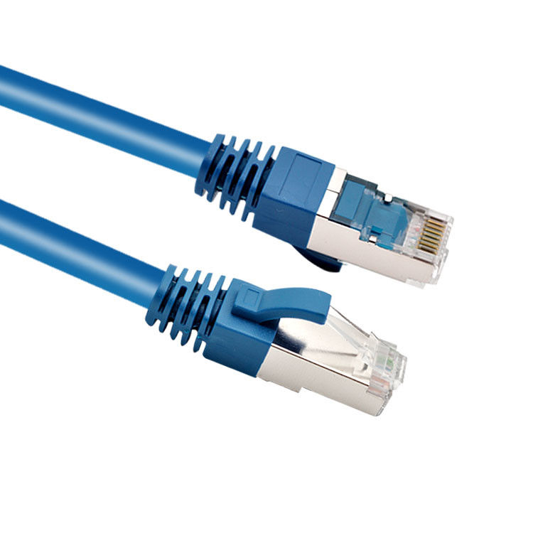RJ45 SFTP مقبس سلك تصحيح شبكة Cat 6 المحمي مع التمهيد النفخ