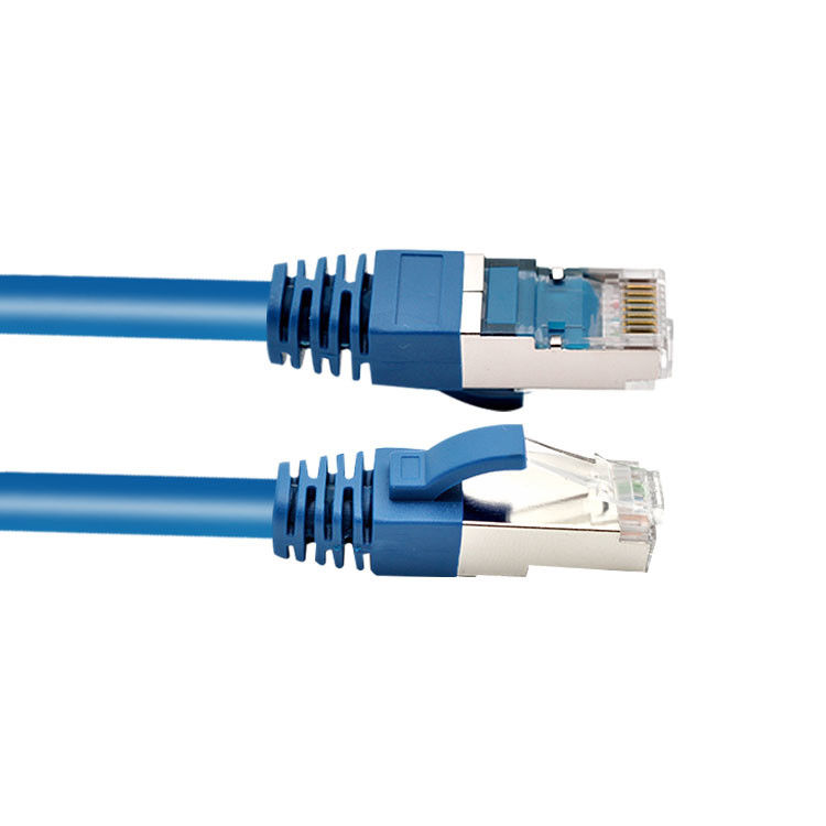 RJ45 SFTP مقبس سلك تصحيح شبكة Cat 6 المحمي مع التمهيد النفخ
