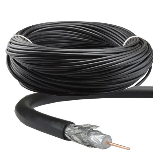 RG6 RG7 RG213 RG11 RF RG58 كبل تلفاز متحد المحور أسود اللون