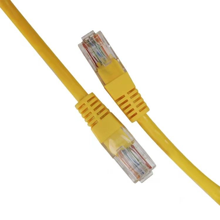 كبل UTP Cat5 كابل أصفر سلك التصحيح كابل إيثرنت Cat5e للكمبيوتر وجهاز التوجيه
