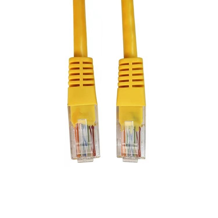 كبل UTP Cat5 كابل أصفر سلك التصحيح كابل إيثرنت Cat5e للكمبيوتر وجهاز التوجيه