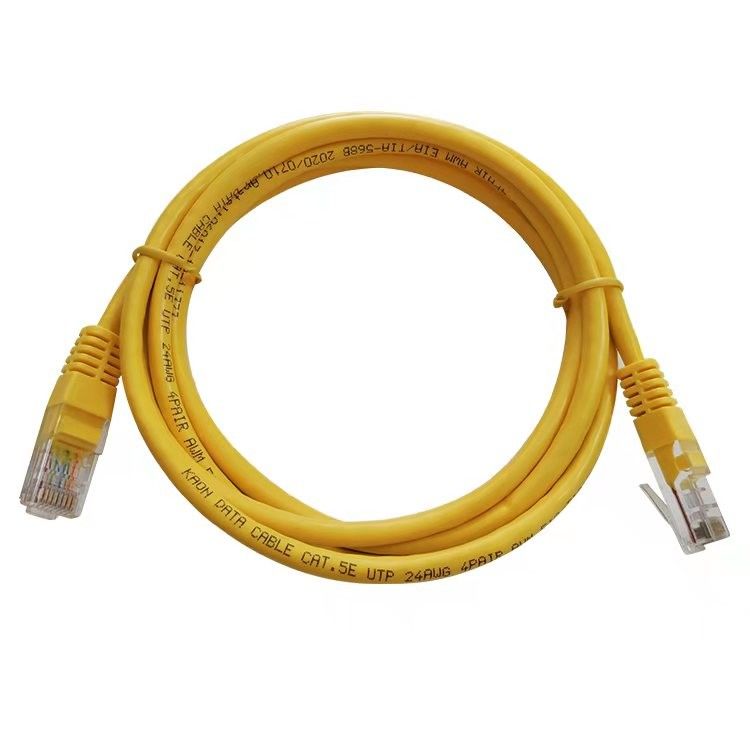 كبل UTP Cat5 كابل أصفر سلك التصحيح كابل إيثرنت Cat5e للكمبيوتر وجهاز التوجيه