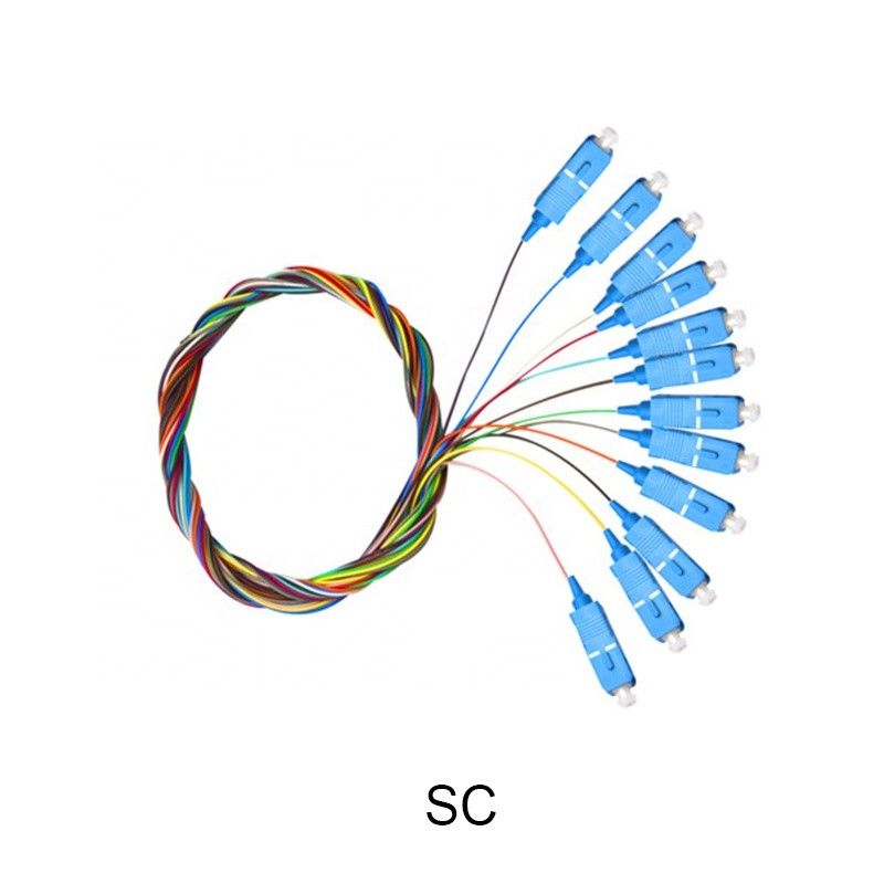 SC UPC FC LC SM G652D G657A كابل التصحيح الحبل ضفيرة SC 12 الأساسية الألياف البصرية التصحيح الحبل