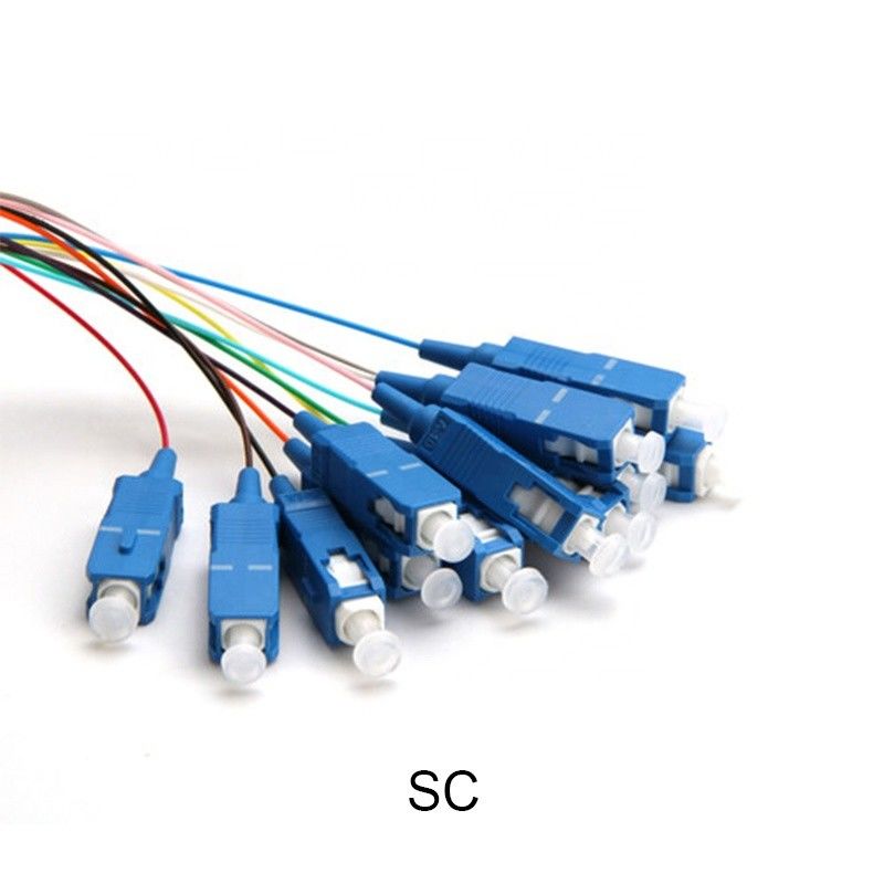 SC UPC FC LC SM G652D G657A كابل التصحيح الحبل ضفيرة SC 12 الأساسية الألياف البصرية التصحيح الحبل