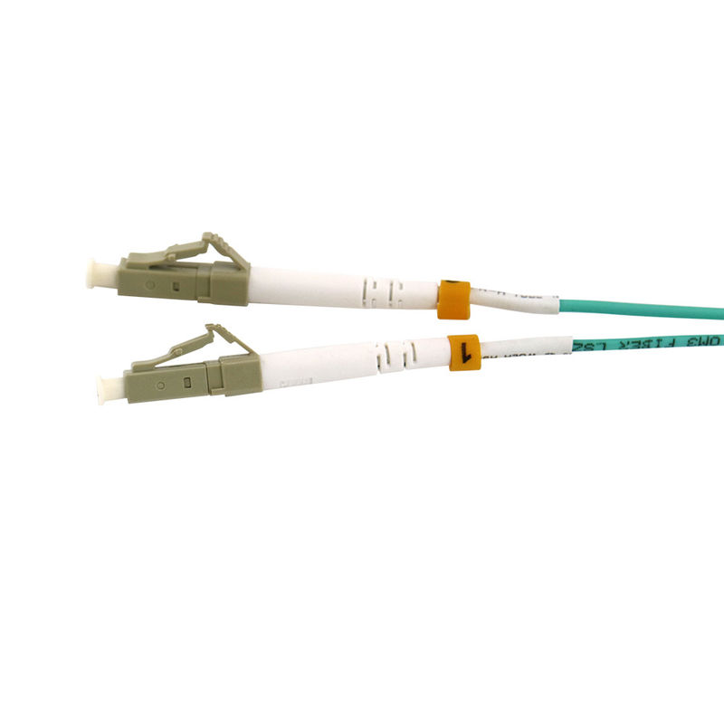 FTTH OM3 LC-LC-UPC 3 مم 1 متر الألياف البصرية التصحيح الحبل LSZH
