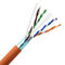 1000ft 2pr 4pr Al Tape Cat6 LAN Cable ، كابل إيثرنت Cat 6 المحمي CU CCA النحاس